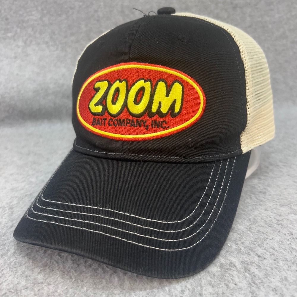 Zoom Bait Company Patch Mens Black Zoom Bait Company Trucker Hat Mesh OSFM